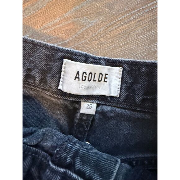 AGOLDE Parker Shorts In Black Size 25 - Picture 2 of 7